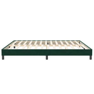 Bettgestell Dunkelgrün 200x220 cm Samt