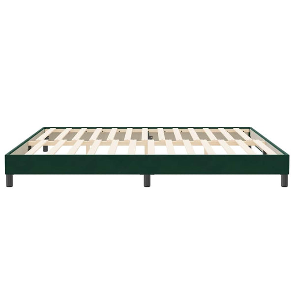 Bettgestell Dunkelgrün 200x220 cm Samt