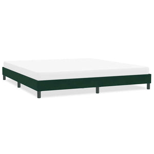 Bettgestell Dunkelgrün 200x220 cm Samt