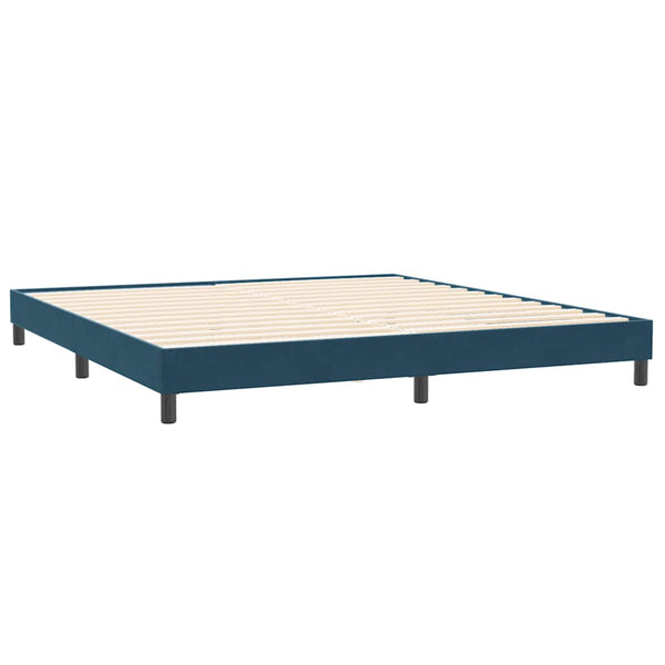 Bettgestell Dunkelblau 200x220 cm Samt