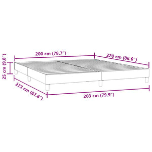 Bettgestell Dunkelblau 200x220 cm Samt