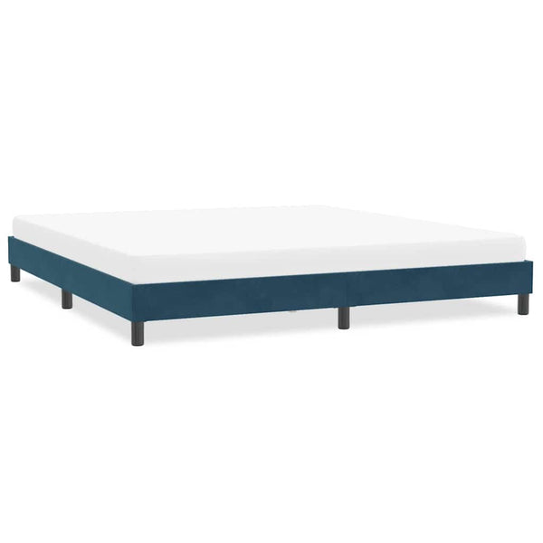 Bettgestell Dunkelblau 200x220 cm Samt