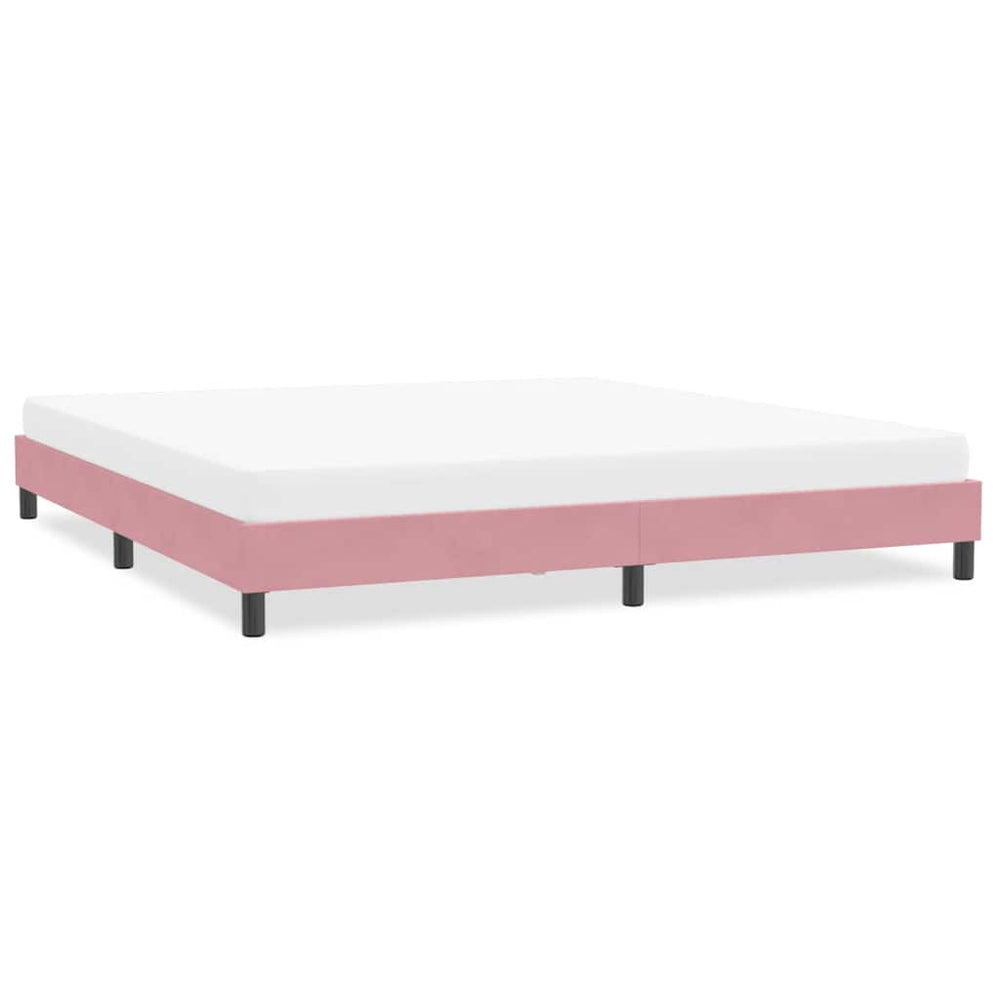 Bettgestell Rosa 200x220 cm Samt