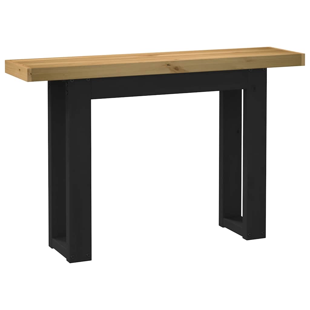 vidaXL Console NOAIN Pieds en U 120x30x75 cm Bois de pin massif