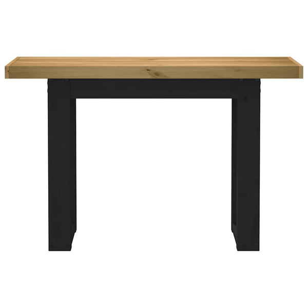 vidaXL Console NOAIN Pieds en U 120x30x75 cm Bois de pin massif