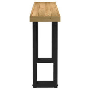 vidaXL Console NOAIN Pieds en U 120x30x75 cm Bois de pin massif