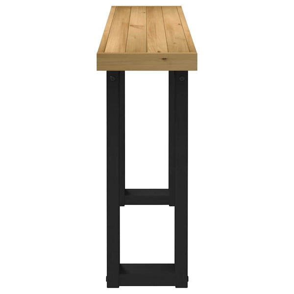 vidaXL Console NOAIN Pieds en U 120x30x75 cm Bois de pin massif