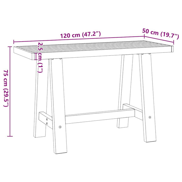 Massivholz Schreibtisch Kiefer 120x50 cm