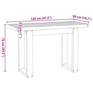 Massivholz Schreibtisch Kiefer 120x50 cm