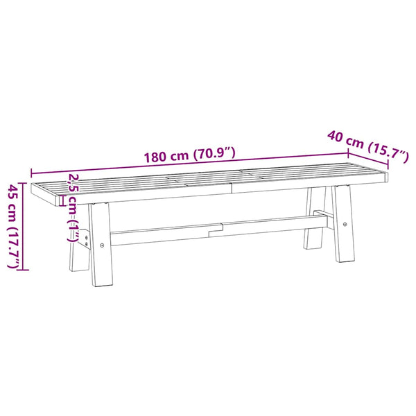 Massivholz Esszimmerbank Kiefer 180cm