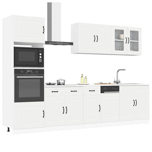 7-tlg Küchenschrank Set Weiß