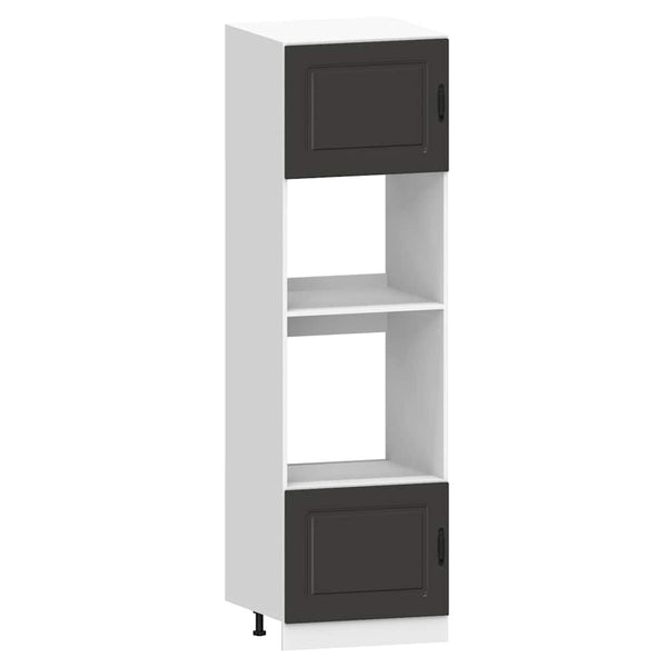 7-tlg Küchenschrank-Set Schwarz