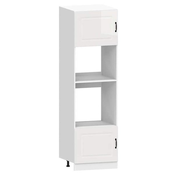 7-teiliges Küchenschrank-Set Hochglanz Weiß