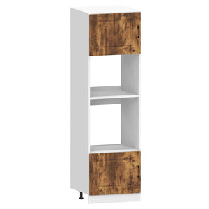 7-tlg Küchenschrank-Set Räuchereiche