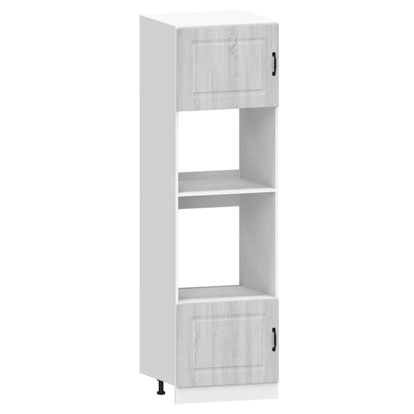 7-teiliges Küchenschrank-Set Grau Sonoma