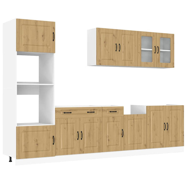 7-teiliges Küchenschrank-Set Artisan-Eiche