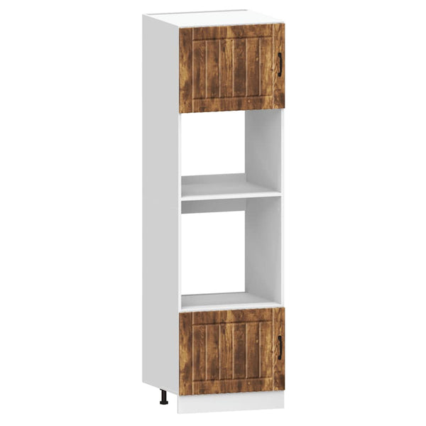 7-tlg. Küchenschrank-Set Räuchereiche