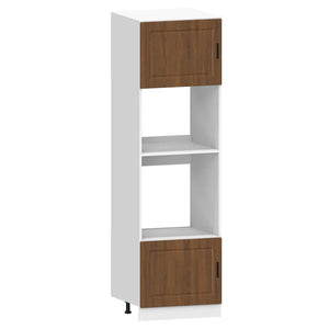 7-tlg Küchenschrank Set Braun Eiche