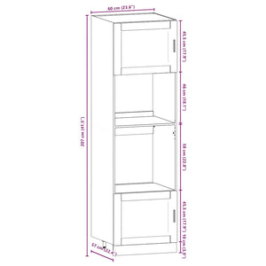 vidaXL Ensemble de meubles de cuisine 7 pcs Porto aspect bois de récupération bois d'ingénierie