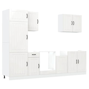 7-teiliges Küchenschrank-Set Weiß