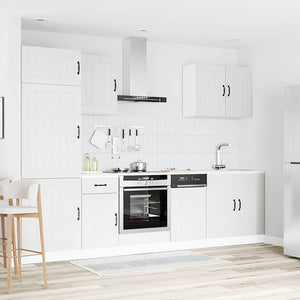 7-teiliges Küchenschrank-Set Weiß