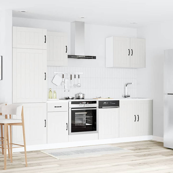 7-teiliges Küchenschrank-Set Weiß