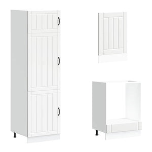 7-teiliges Küchenschrank-Set Weiß