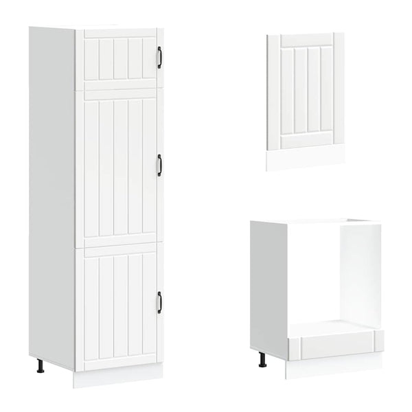 7-teiliges Küchenschrank-Set Weiß