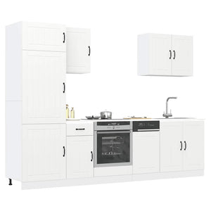7-teiliges Küchenschrank-Set Weiß