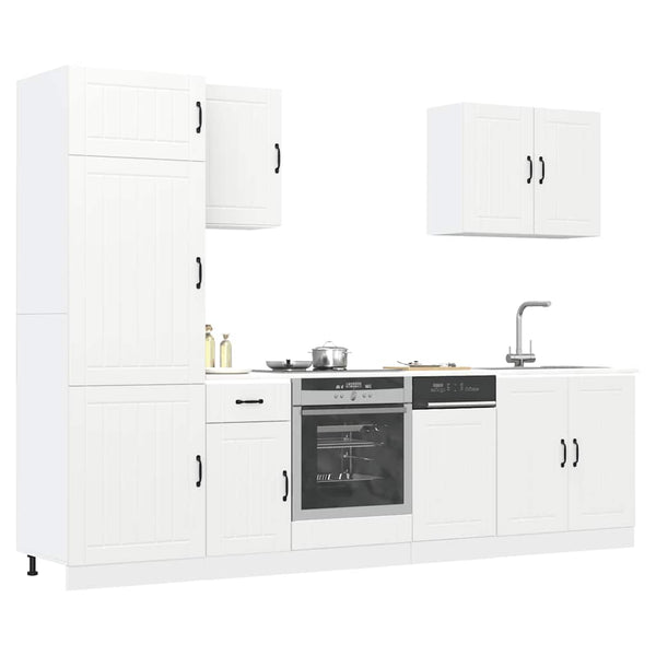 7-teiliges Küchenschrank-Set Weiß