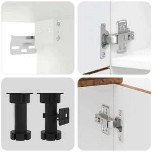 7-teiliges Küchenschrank-Set Altholz-Optik