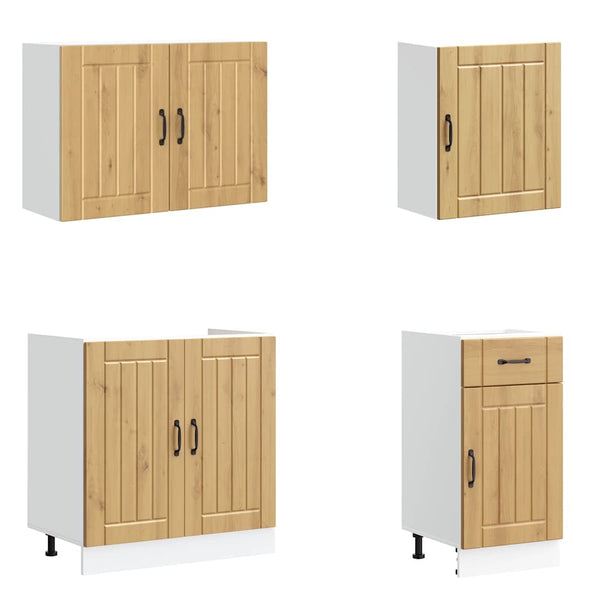 7-tlg Küchenschrank Set Lucca Artisan-Eiche