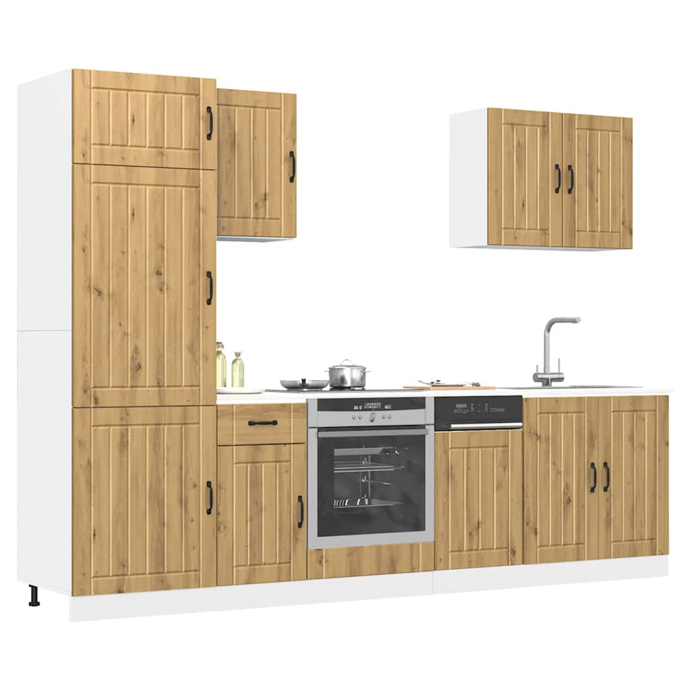 7-tlg Küchenschrank Set Lucca Artisan-Eiche