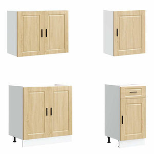 7-tlg Küchenschrank Set Sonoma-Eiche