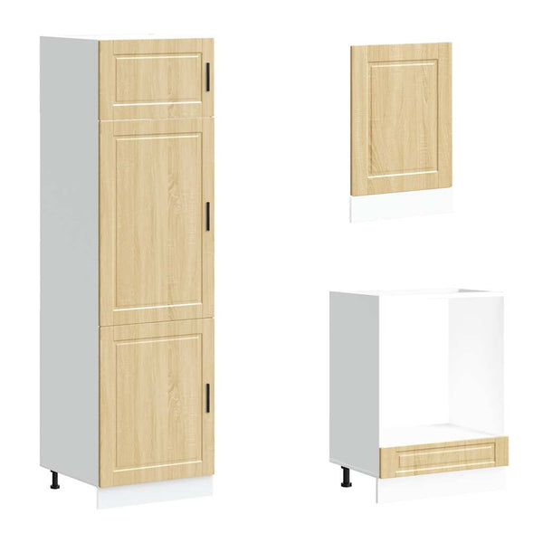 7-tlg Küchenschrank Set Sonoma-Eiche