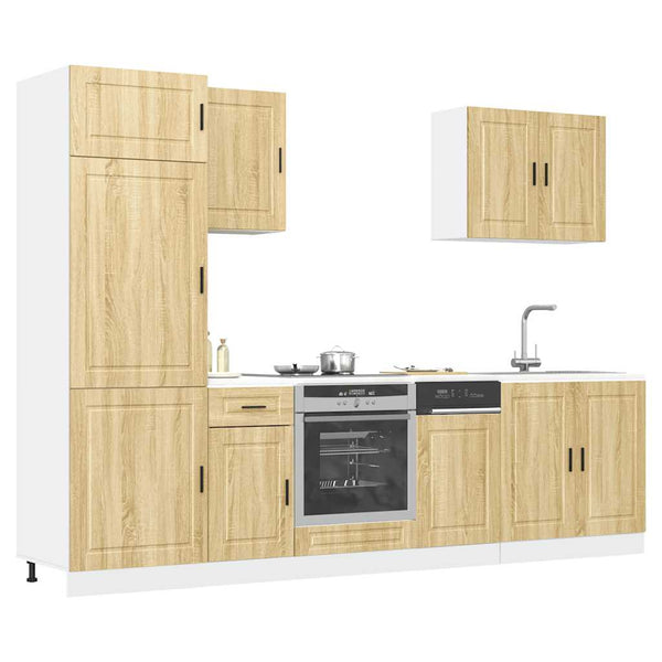 7-tlg Küchenschrank Set Sonoma-Eiche
