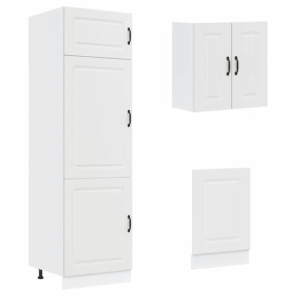 8-tlg Küchenschrank Set Weiß