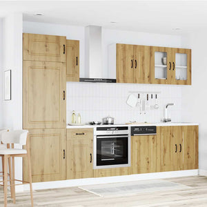 8-tlg Küchenschrank Set Artisan-Eiche