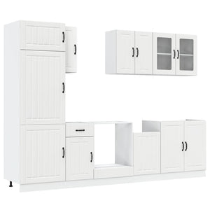 8-tlg Küchenschrank Set Weiß
