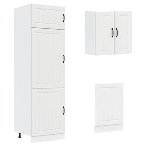 8-tlg Küchenschrank Set Weiß