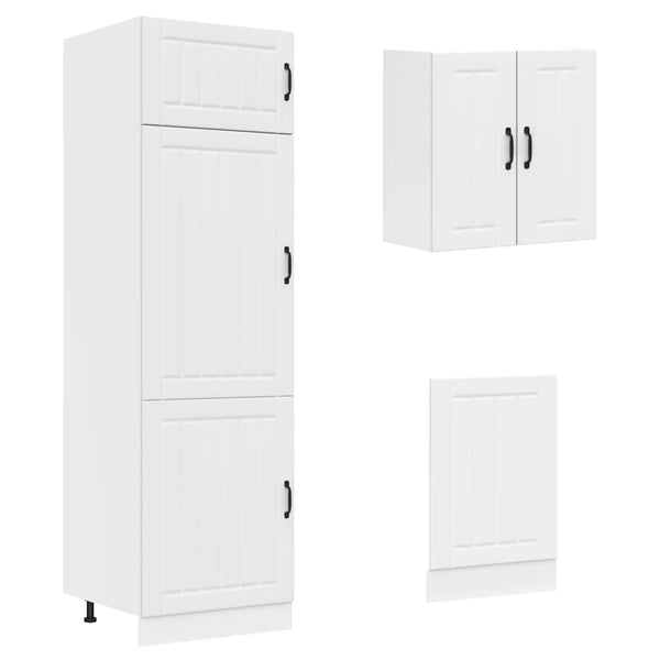 8-tlg Küchenschrank Set Weiß