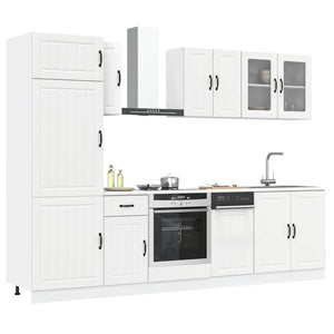 8-tlg Küchenschrank Set Weiß
