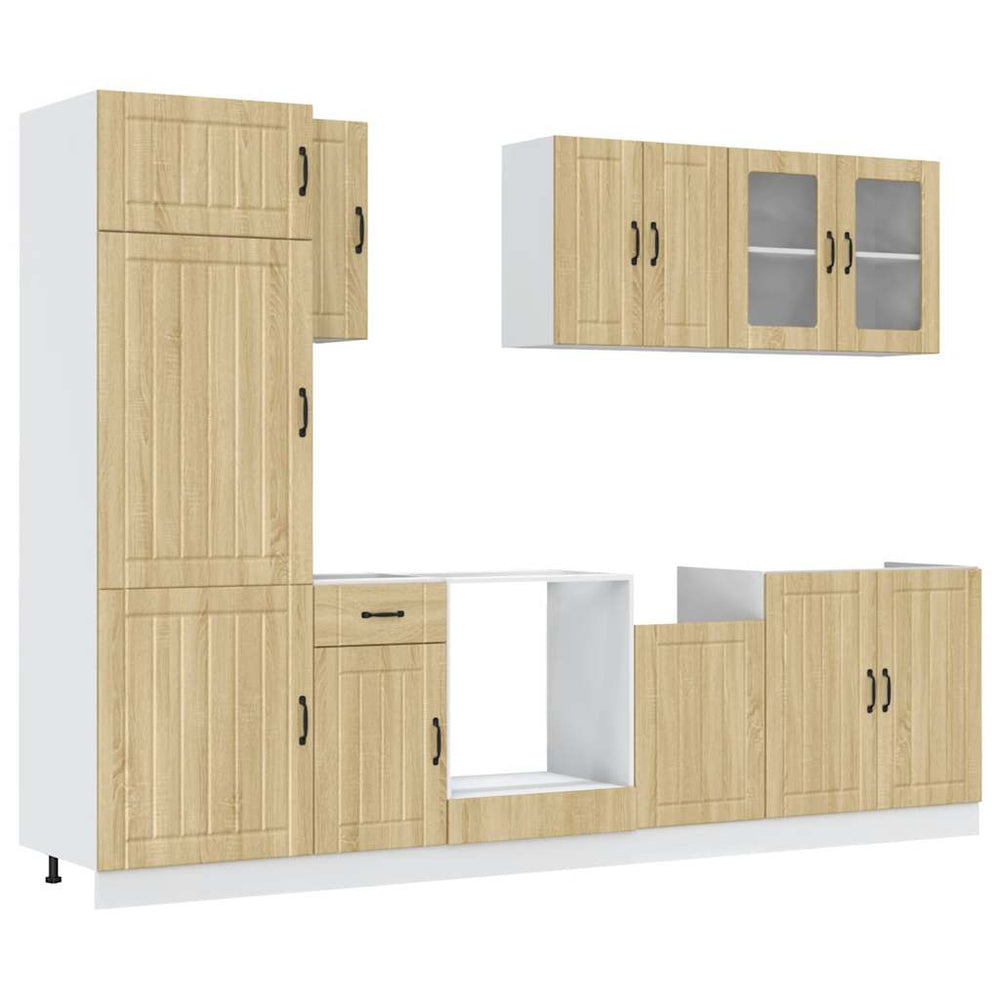 8-teiliges Küchenschrank-Set Sonoma-Eiche