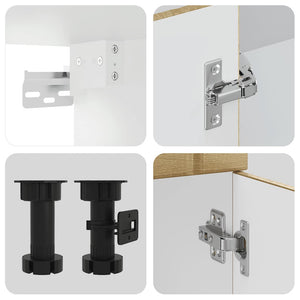 8-teiliges Küchenschrank-Set Sonoma-Eiche