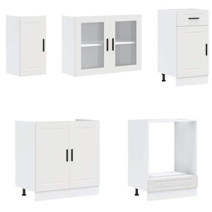 8-teiliges Küchenschrank-Set Weiß