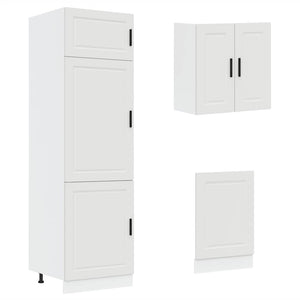 8-teiliges Küchenschrank-Set Weiß