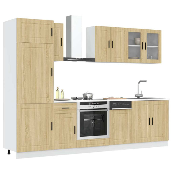 8-tlg Küchenschrank Set Sonoma-Eiche