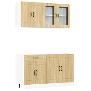 4-tlg Küchenschrank Set Sonoma-Eiche