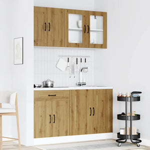 4-tlg Küchenschrank Set Artisan-Eiche