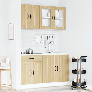 4-tlg Küchenschrank Set Lucca Sonoma-Eiche